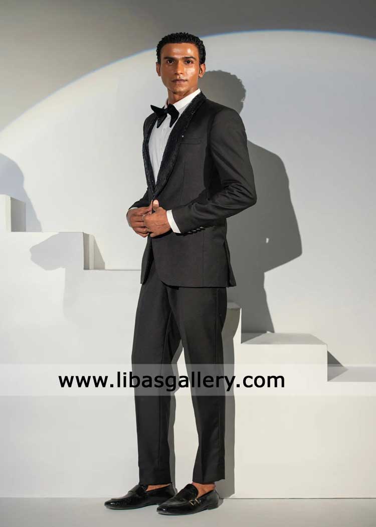 Black Tuxedo suit for men in best quality and Style
